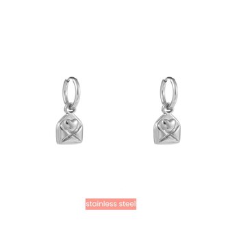 Day &amp; Eve by Go Dutch love letter oorbellen E3827-1