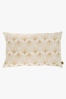 Zusss kussen ginko blad 60x35 peper/zout en camel