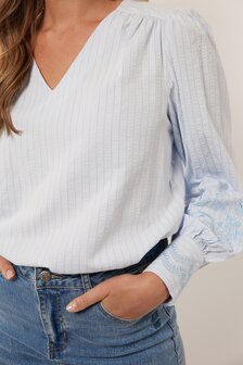 G-Maxx top Indy Chambray blue