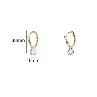 Day &amp; Eve by Go Dutch stainless steel creolen twisted hoop