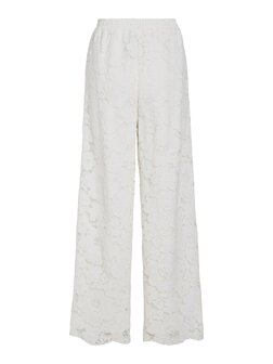 Vila kanten broek offwhite