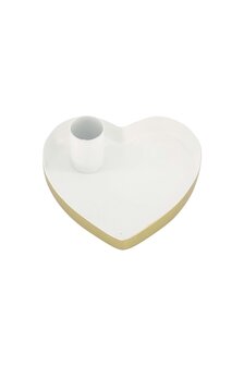 Zusss kandelaar metaal hartje wit goud