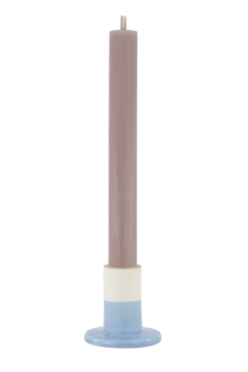 Zusss kandelaar keramiek S blauw wit