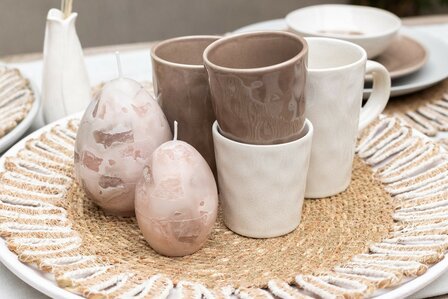 Kaars marble egg L