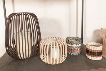 Windlicht Tim beige