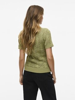 Vila top vicotti sage green