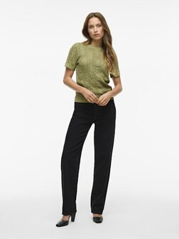 Vila top vicotti sage green