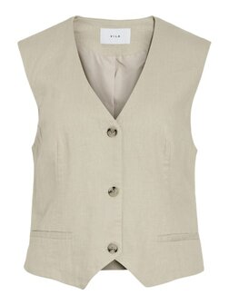 Vila gilet Vijolanda feather gray