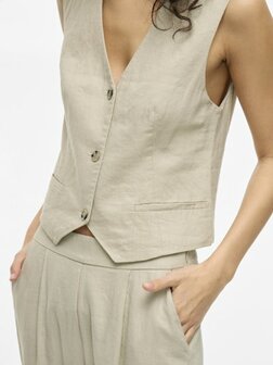Vila gilet Vijolanda feather gray
