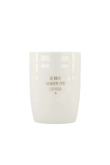 Zusss koffiemok je bent gewoon een lieverd wit/goud