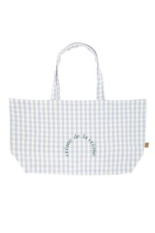 Zusss shopper ruit blauw