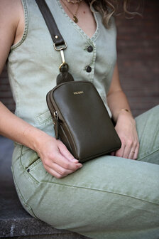 Bag2Bag Leren cross body bag Bodo black