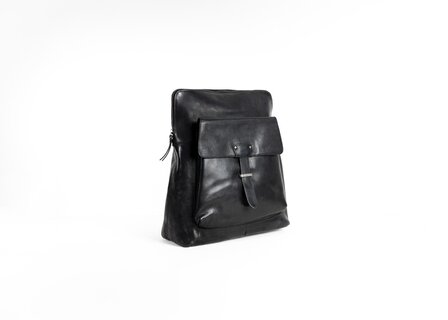Bag2Bag leren rugtas Nea black *limited edition*