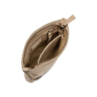 Bag2Bag suede leren tas Vasto taupe