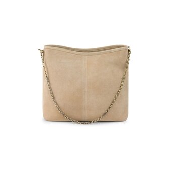 Bag2Bag suede leren tas Sala taupe