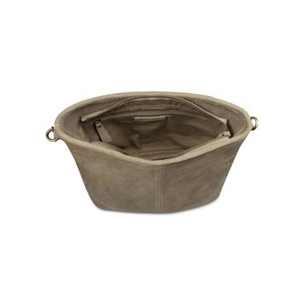 Bag2Bag suede leren tas Sala grey