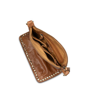 Bag2Bag leren tas Santiago cognac