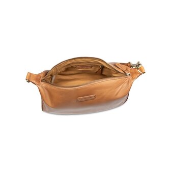 Bag2Bag leren tas Siris cognac
