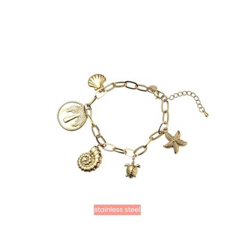 Day &amp; Eve stainless steel bedel armband B5352-2