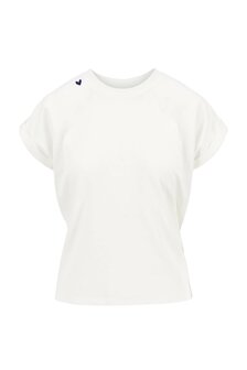 Zusss t-shirt met opgerolde mouwen met tekst