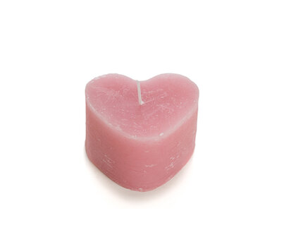 Kaars hart pink