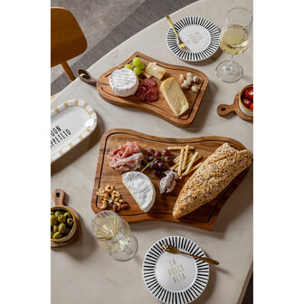 Set 2 La Dolce Vita bordjes zwart