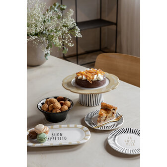 Set 2 La Dolce Vita bordjes zwart