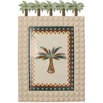 Fotolijst Palmboom Polyresin Beige 13x18cm