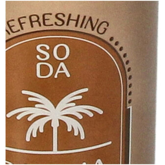 Vaas frisdrankflesje Palm terra