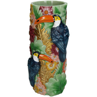 Multicolor vaas vogel 