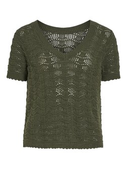 Vila top Vicoby groen gebreid *biologisch katoen*