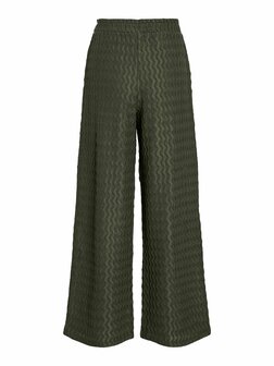 Vila broek hight waist Viromila groen *gerecycled polyster*
