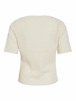 Vila boothals top Viromila birch *gerecycled polyester*