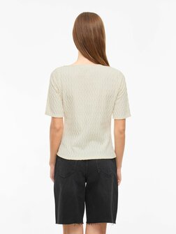 Vila boothals top Viromila birch *gerecycled polyester*