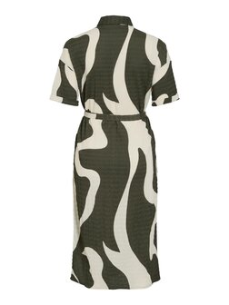 Vila jurk Vizeya black/birch *gerecyled polyster*