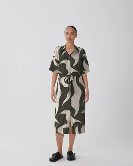 Vila jurk Vizeya black/birch *gerecyled polyster*