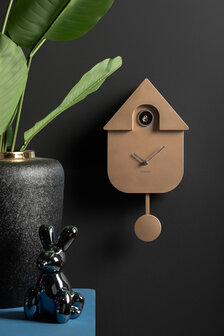 Wandklok Cuckoo metallic ros&eacute; gold