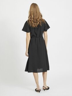 Vila jurk Vilovie black  *gerecyled polyster*
