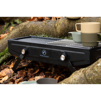 N&ouml;rlander outdoor bbq met grill zwart