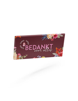 Bedankt chocoladereep 