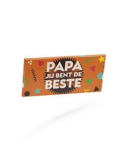 Papa jij bent de beste - chocoladereep 