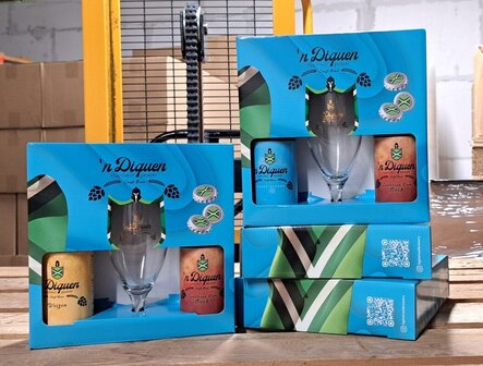 &acute;n Diquen bierpakket met glas