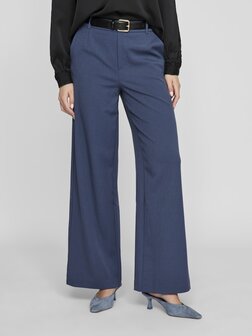 Vila broek wide leg vivarone indigo blue