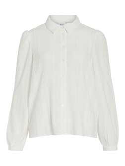 Vila blouse Vizania wit *gerecycled polyester* 