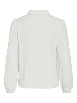 Vila blouse Vizania wit *gerecycled polyester* 