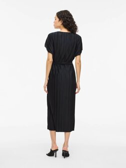 Vila jurk Vitahlia black *gerecycled polyester*