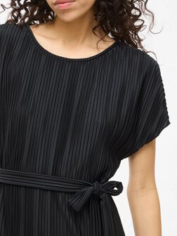 Vila jurk Vitahlia black *gerecycled polyester*