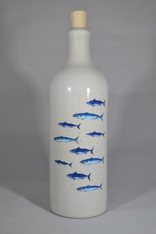 Oliedispenser delftsblauw vissen 750 ml