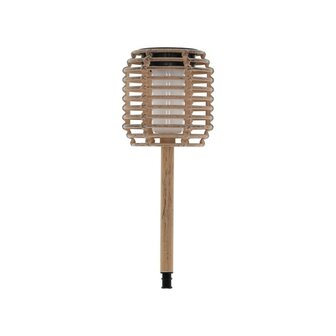 Tuinfakkel LED solar Jens taupe