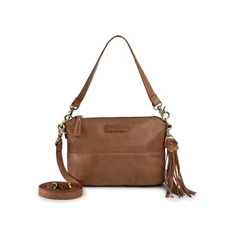 Bag2Bag leren tas Nora cognac